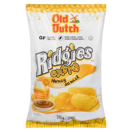 Picture of OLD DUTCH RIDGES CHIPS - EXTRA HONEY BBQ 200GR
